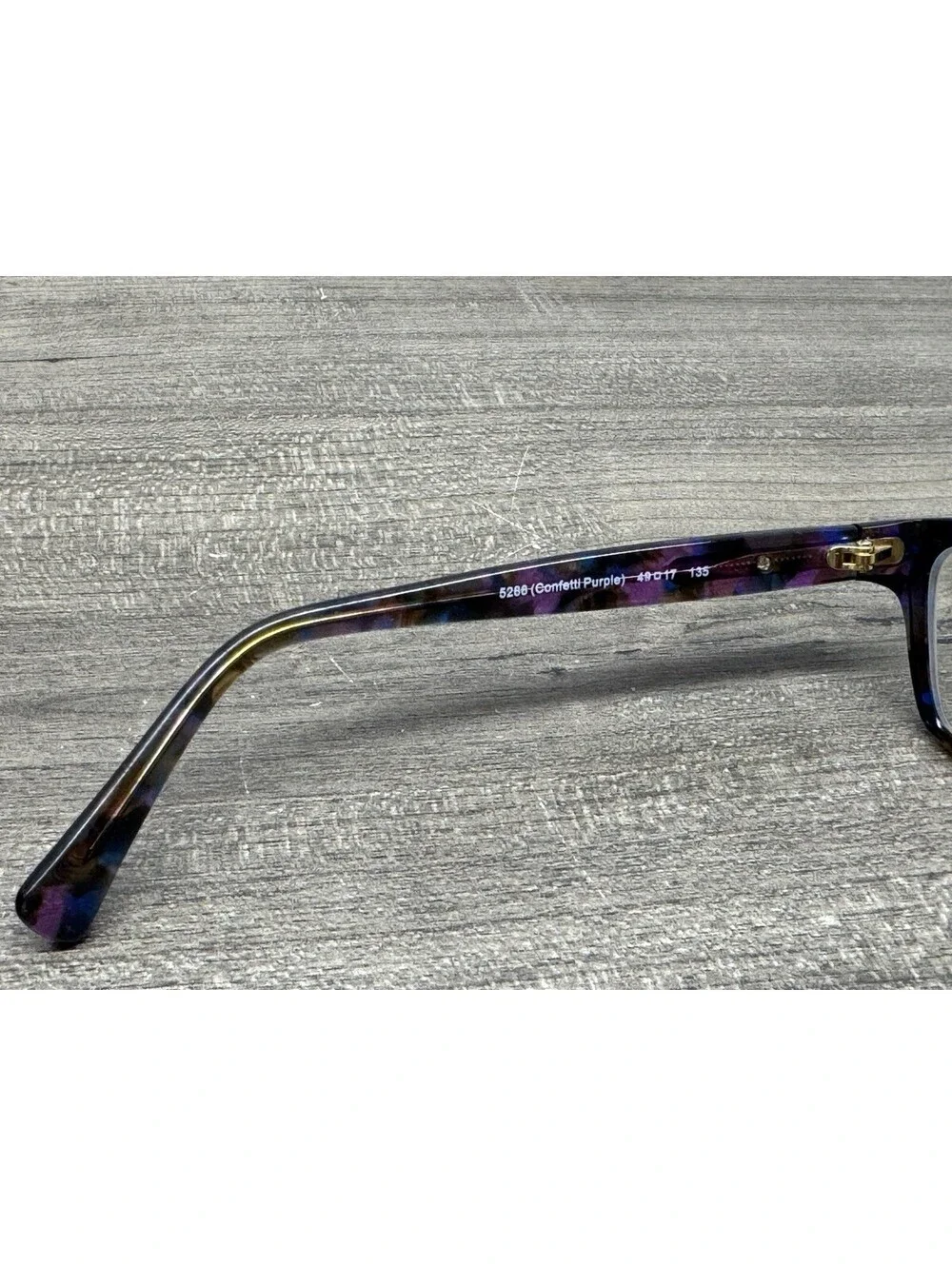 Coach Eyeglasses HC 6065 5288 Confetti Purple Designer Frames 49[]17-135